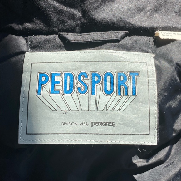 Pedsport/Pedigree Vintage Down Ski/Snowboard Black One-Piece Snow Jumpsuit - Picture 4 of 11